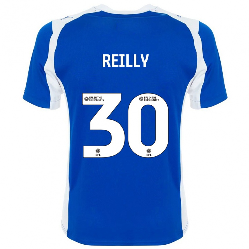 נשים כדורגל Jack Reilly #30 כחול לבן ג'רזי ביתית 2025/26 נשים כדורגל Jack Reilly #30 כחול לבן ג'רזי ביתית 2025/26
