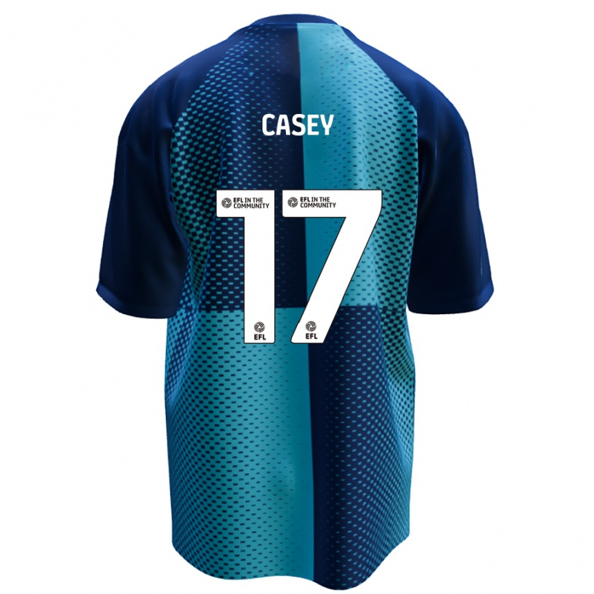 נשים כדורגל דן קייסי #17 כחול תכלת ג'רזי ביתית 2025/26