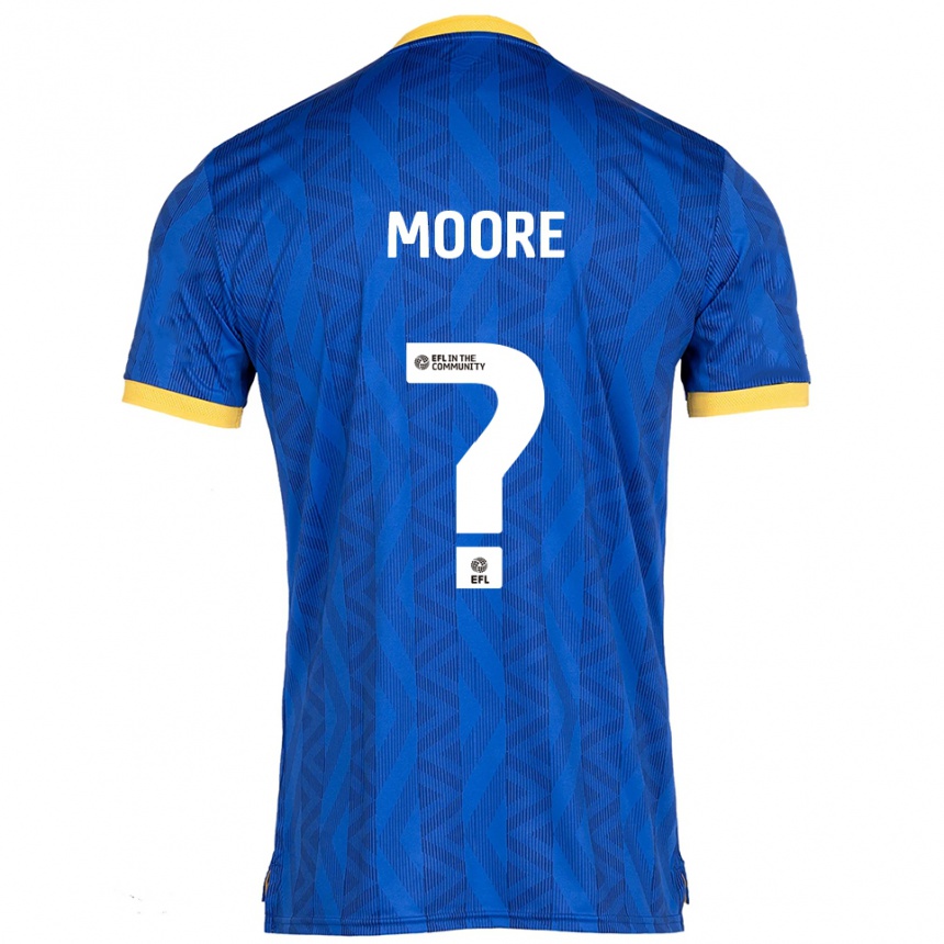נשים כדורגל Kiayon Moore #0 כחול נייבי צהוב ג'רזי ביתית 2025/26