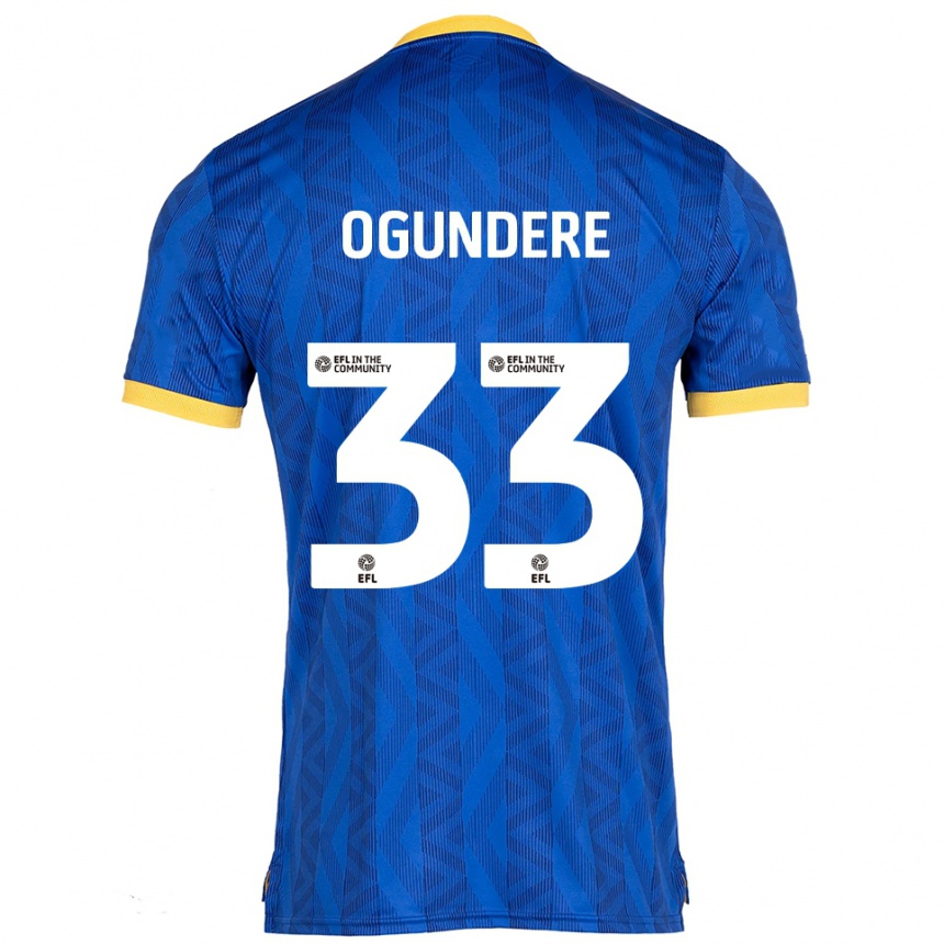 נשים כדורגל אייזק אוגונדרה #33 כחול נייבי צהוב ג'רזי ביתית 2025/26