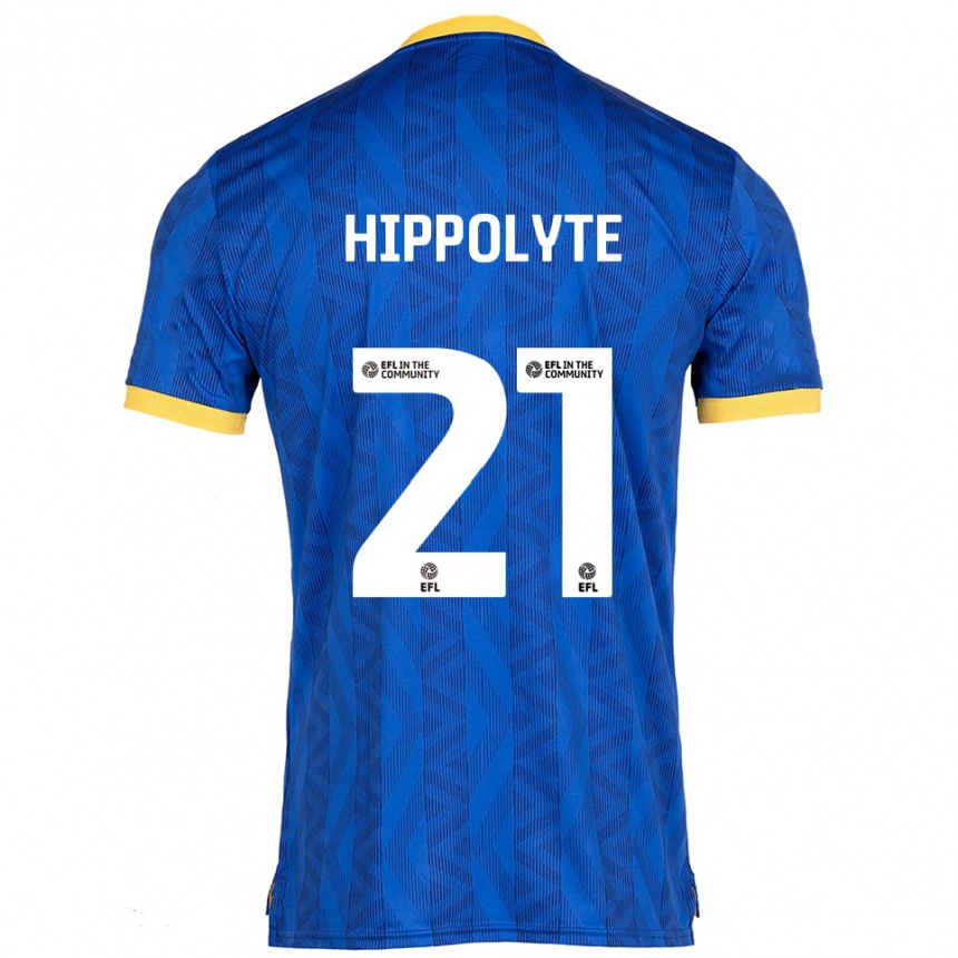 נשים כדורגל מיילס היפוליט #21 כחול נייבי צהוב ג'רזי ביתית 2025/26