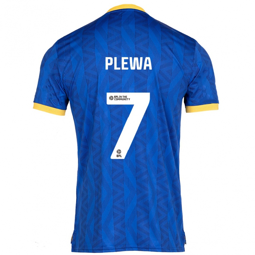 נשים כדורגל אמה פלווה #7 כחול נייבי צהוב ג'רזי ביתית 2025/26
