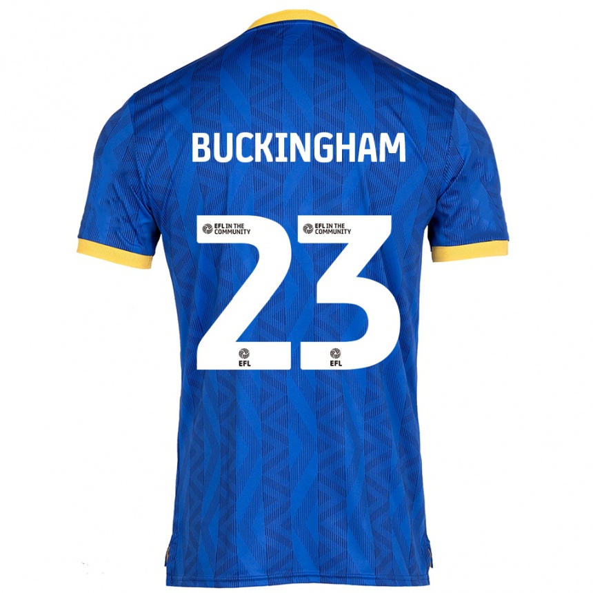 נשים כדורגל קיילי בקינגהאם #23 כחול נייבי צהוב ג'רזי ביתית 2025/26