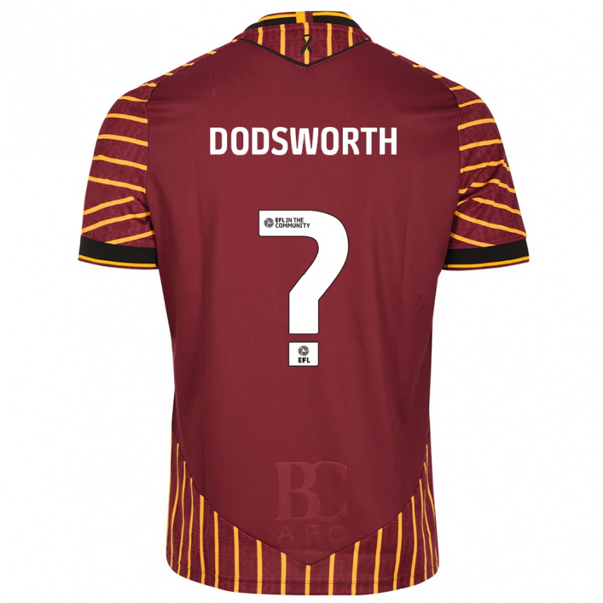 נשים כדורגל Holly Dodsworth #0 כתום בורדו ג'רזי ביתית 2025/26