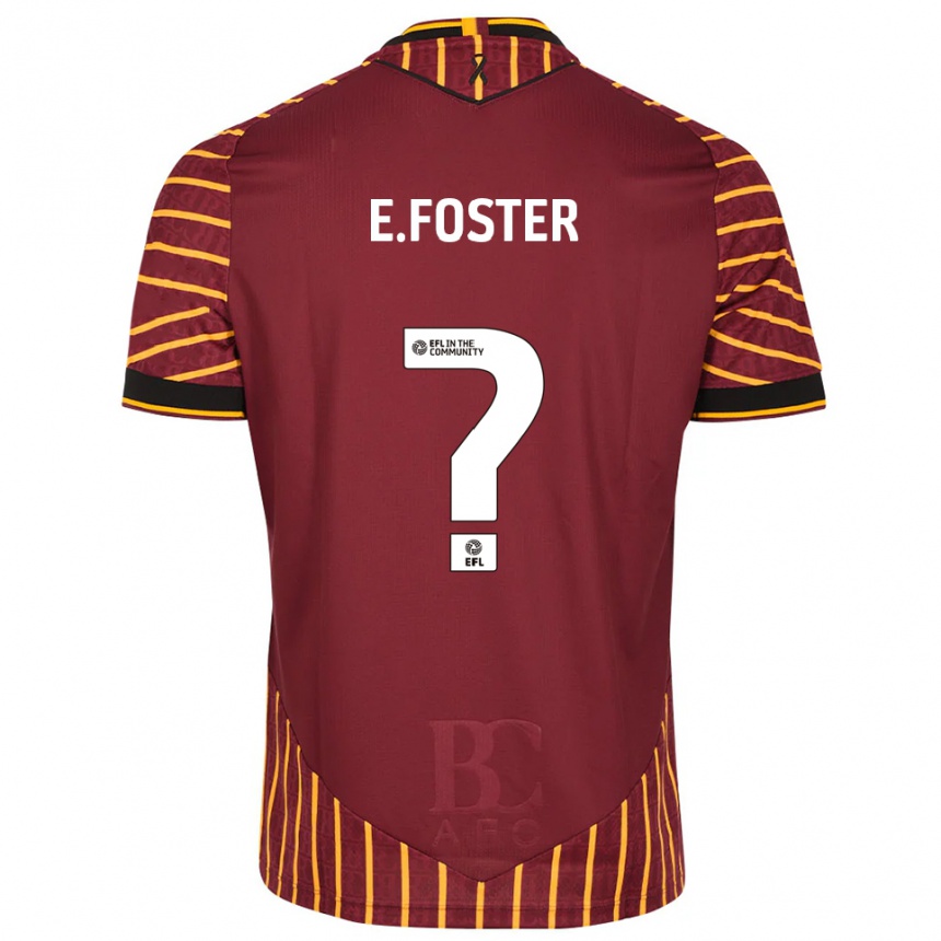 נשים כדורגל Elsa Foster #0 כתום בורדו ג'רזי ביתית 2025/26