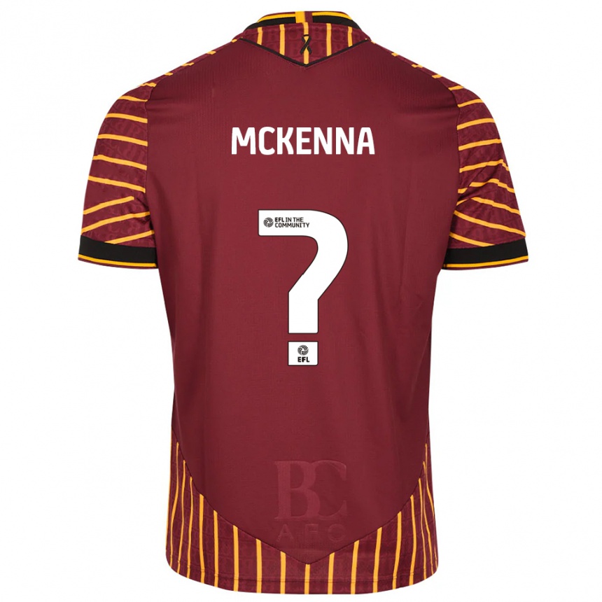 נשים כדורגל Maria Mckenna #0 כתום בורדו ג'רזי ביתית 2025/26