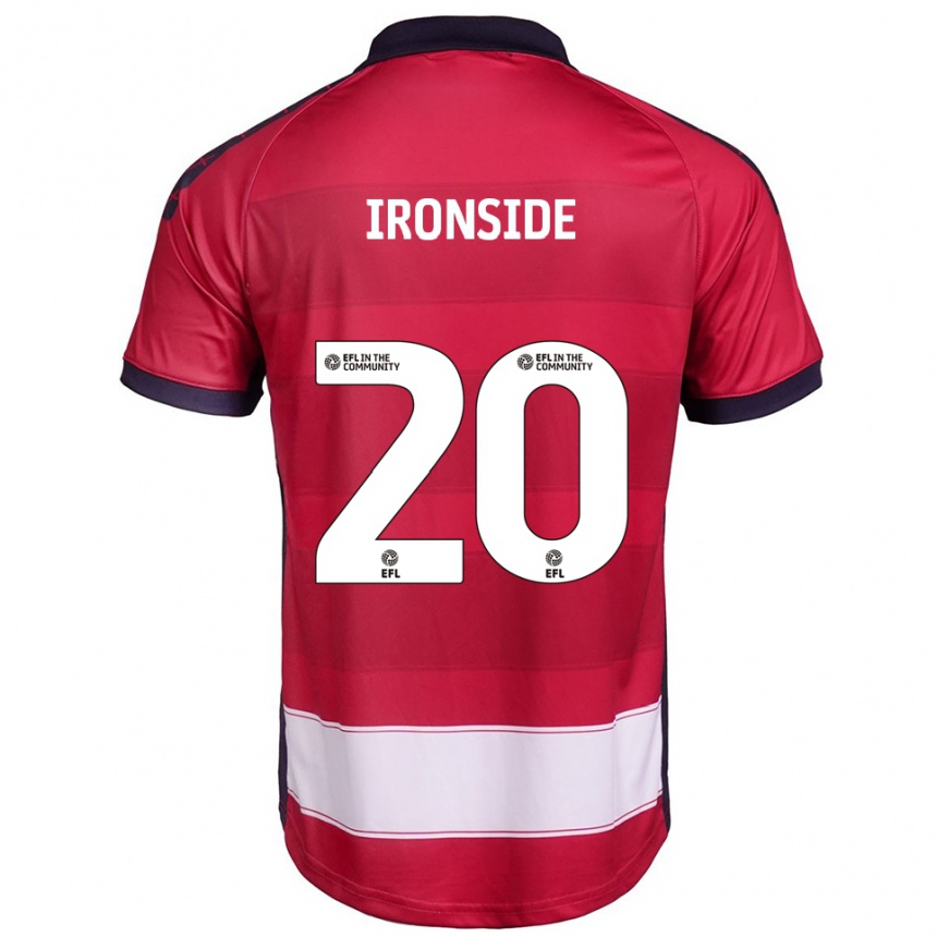 נשים כדורגל ג'ו איירונסייד #20 אדום לבן ג'רזי ביתית 2025/26