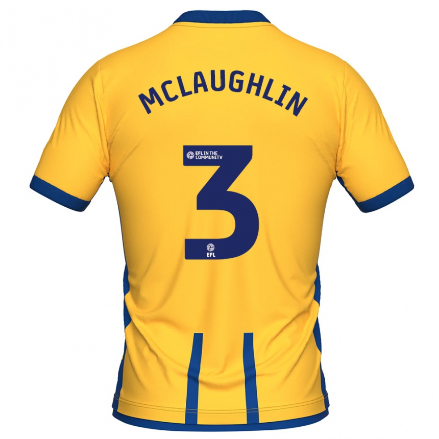 נשים כדורגל סטיבן מקלפלין #3 צהוב כחול ג'רזי ביתית 2025/26