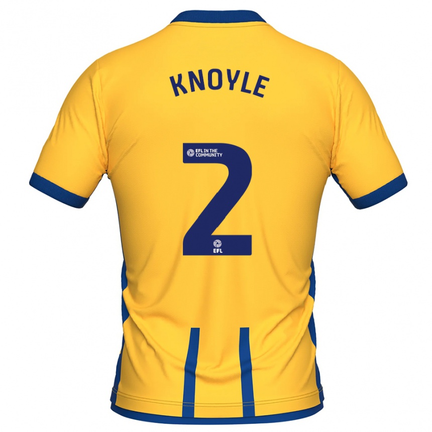 נשים כדורגל קייל נויל #2 צהוב כחול ג'רזי ביתית 2025/26