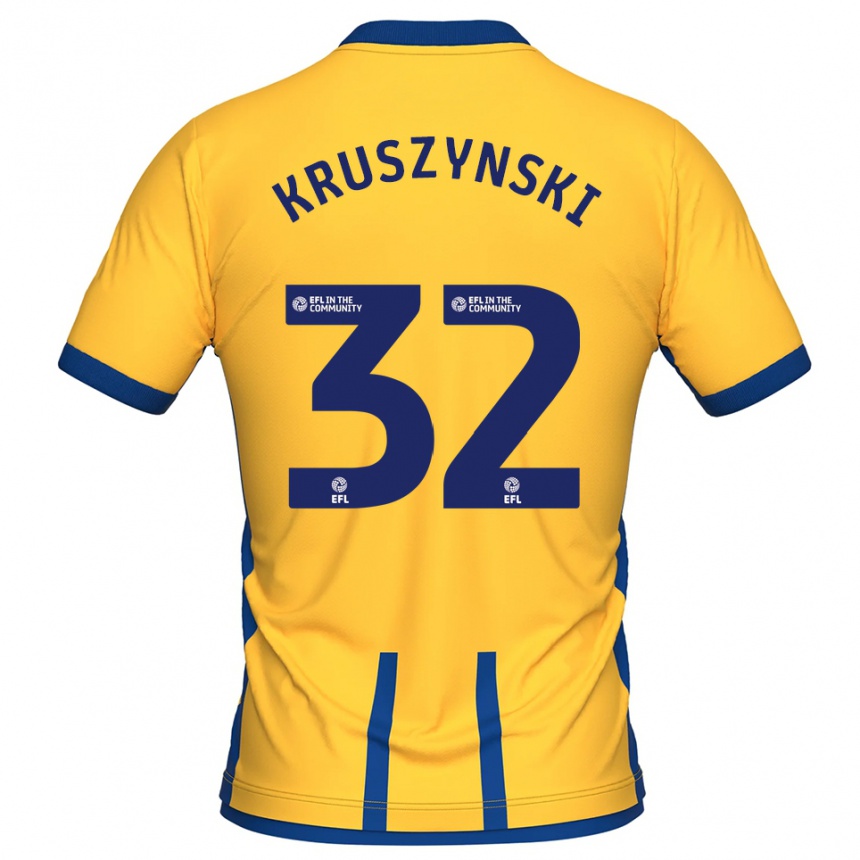 נשים כדורגל ג׳אקוב אלכסנדר קרושינסקי #32 צהוב כחול ג'רזי ביתית 2025/26