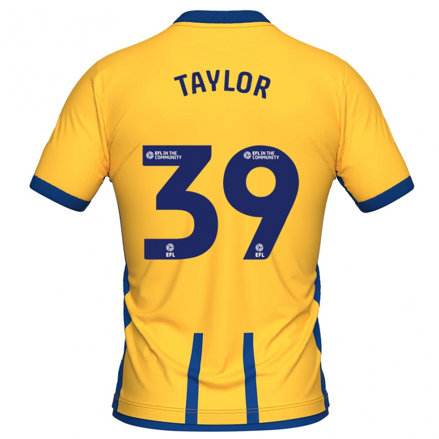 נשים כדורגל Oliver Taylor #39 צהוב כחול ג'רזי ביתית 2025/26