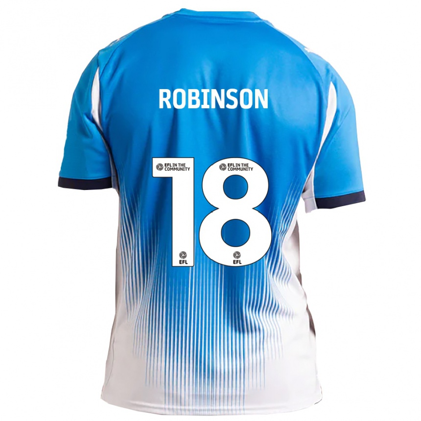 נשים כדורגל Josh Robinson #18 כחול לבן ג'רזי ביתית 2025/26