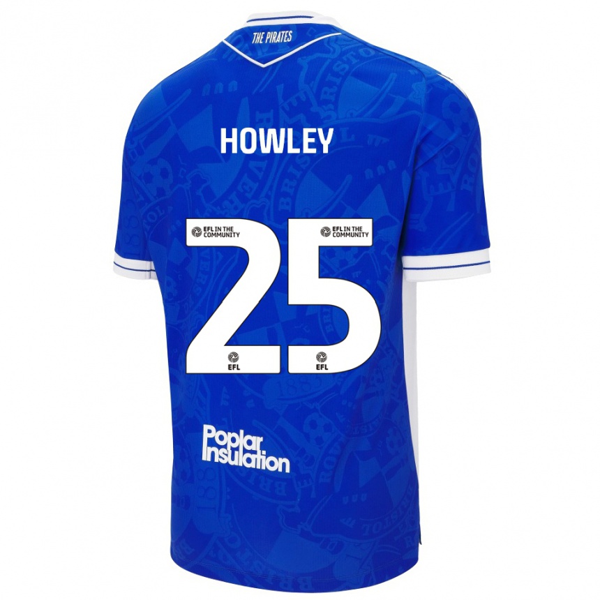 נשים כדורגל ראיין האולי #25 כחול לבן ג'רזי ביתית 2025/26