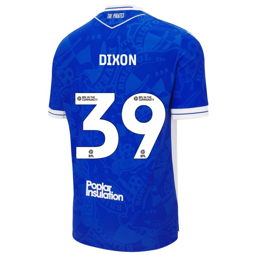 נשים כדורגל Quincy Dixon #39 כחול לבן ג'רזי ביתית 2025/26