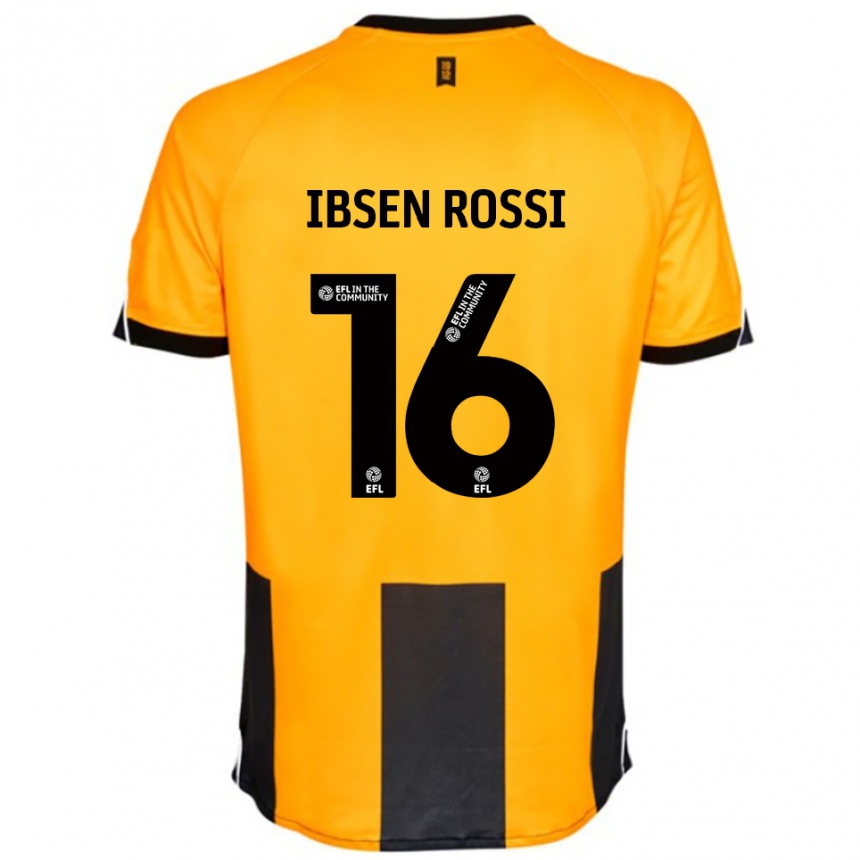 נשים כדורגל זנו איבסן רוסי #16 כתום שחור ג'רזי ביתית 2025/26