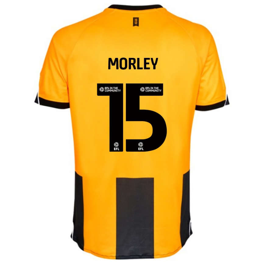 נשים כדורגל Jess Morley #15 כתום שחור ג'רזי ביתית 2025/26