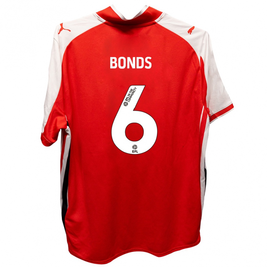 נשים כדורגל אליוט בונדס #6 אדום לבן ג'רזי ביתית 2025/26