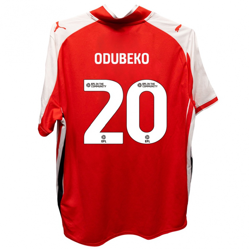 נשים כדורגל מיפו אודובקו #20 אדום לבן ג'רזי ביתית 2025/26