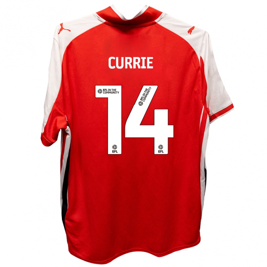 נשים כדורגל Harvey Currie #14 אדום לבן ג'רזי ביתית 2025/26