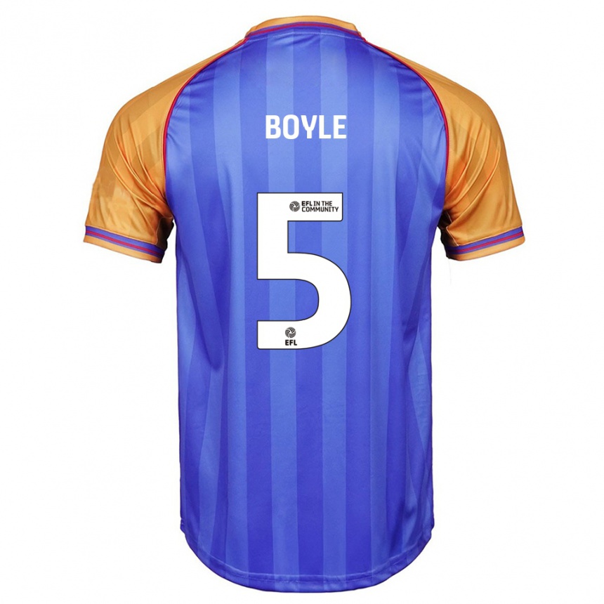 נשים כדורגל וויליאם בויל #5 כחול כתום ג'רזי ביתית 2025/26