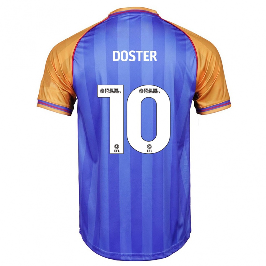 נשים כדורגל Katie Doster #10 כחול כתום ג'רזי ביתית 2025/26