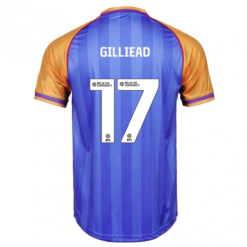 נשים כדורגל Alex Gilliead #17 כחול כתום ג'רזי ביתית 2025/26