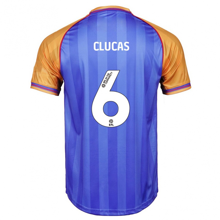 נשים כדורגל סמואל ריימונד קלוקס #6 כחול כתום ג'רזי ביתית 2025/26