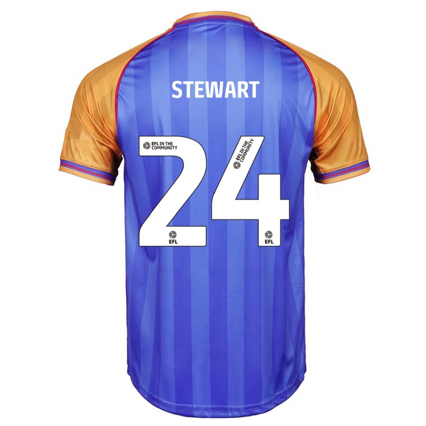 נשים כדורגל קאלום סטיוארט #24 כחול כתום ג'רזי ביתית 2025/26
