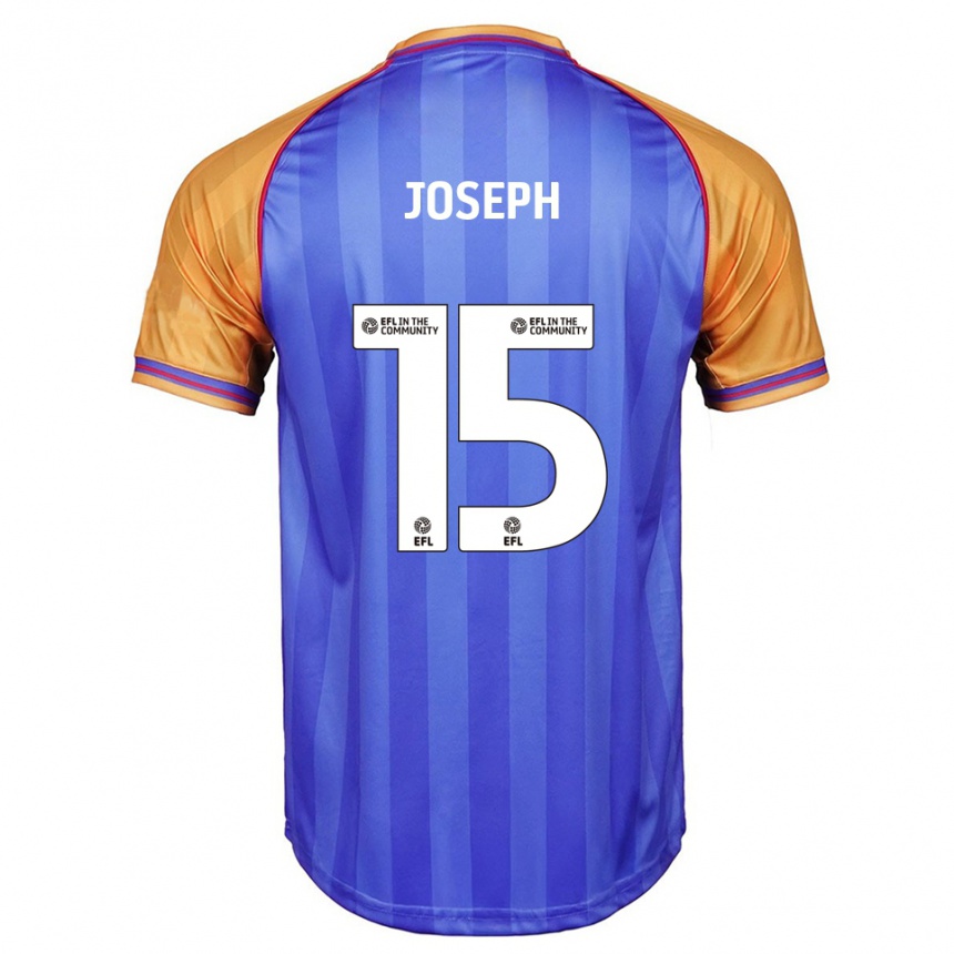 נשים כדורגל Megan Joseph #15 כחול כתום ג'רזי ביתית 2025/26