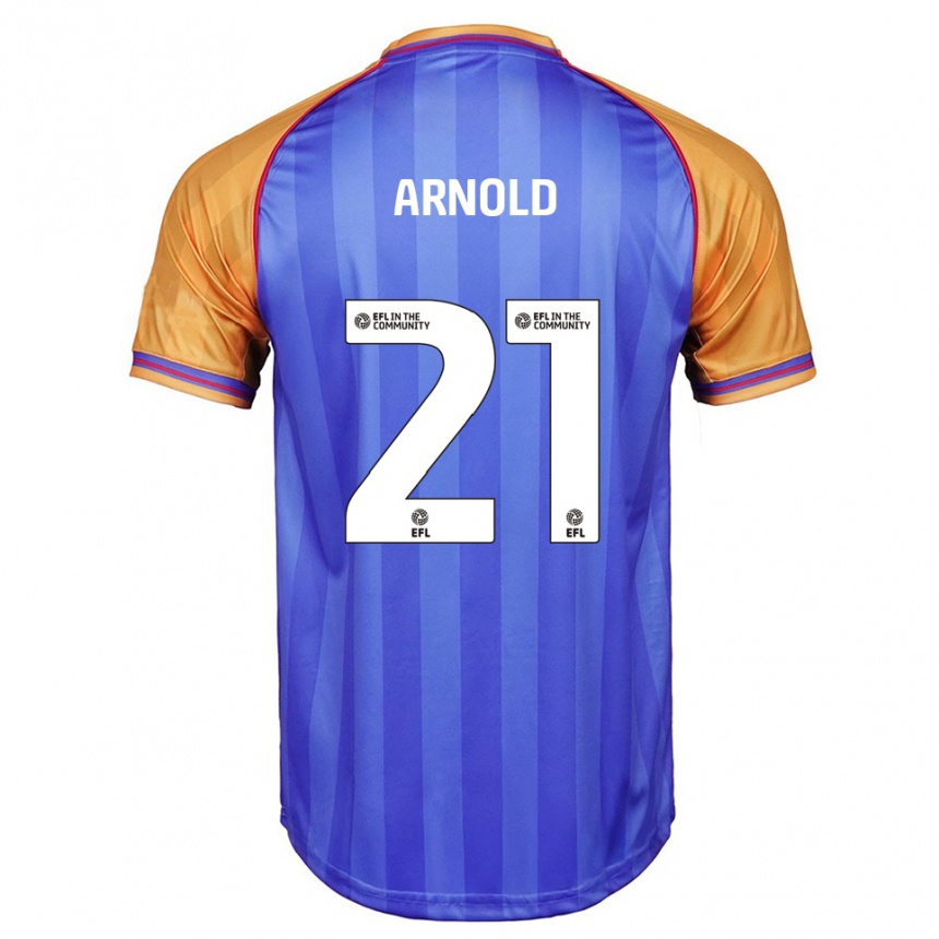 נשים כדורגל Hetty Arnold #21 כחול כתום ג'רזי ביתית 2025/26