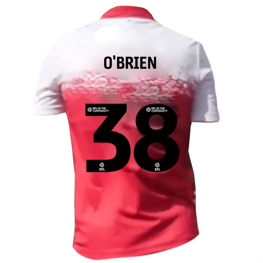 נשים כדורגל Connor O'brien #38 אדום לבן ג'רזי ביתית 2025/26