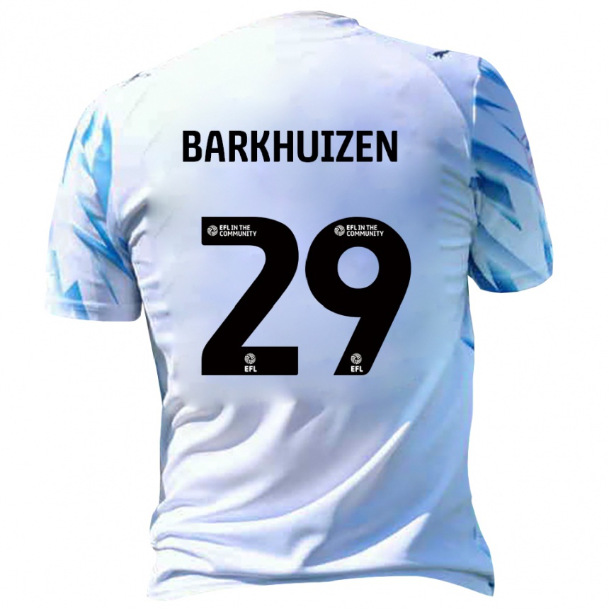 נשים כדורגל טום בארקויזן #29 לבן תכלת ג'רזי ביתית 2025/26