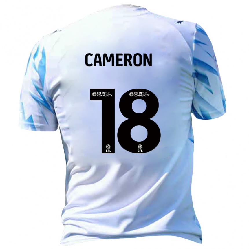 נשים כדורגל Innes Cameron #18 לבן תכלת ג'רזי ביתית 2025/26