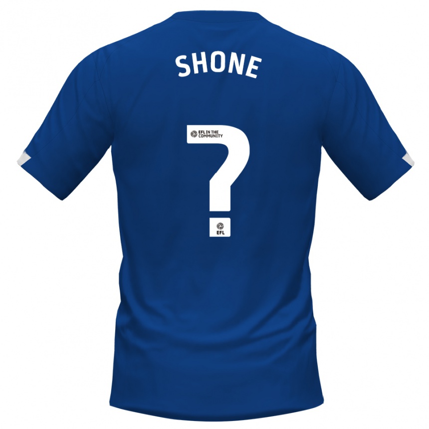 נשים כדורגל Finlay Shone #0 כחול לבן ג'רזי ביתית 2025/26