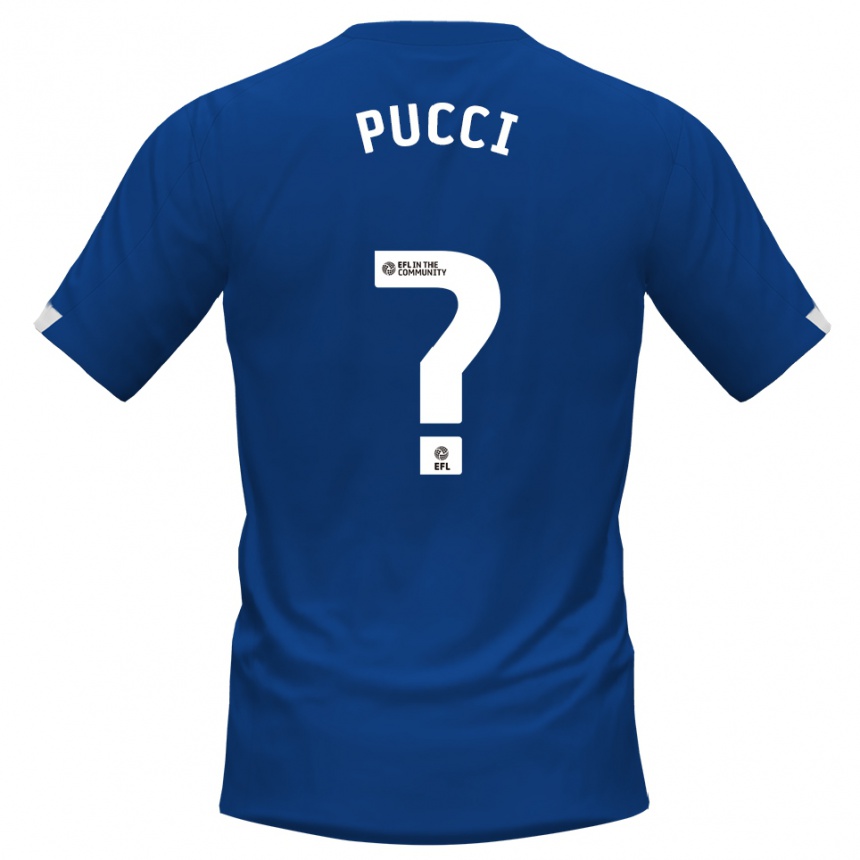 נשים כדורגל William Pucci #0 כחול לבן ג'רזי ביתית 2025/26