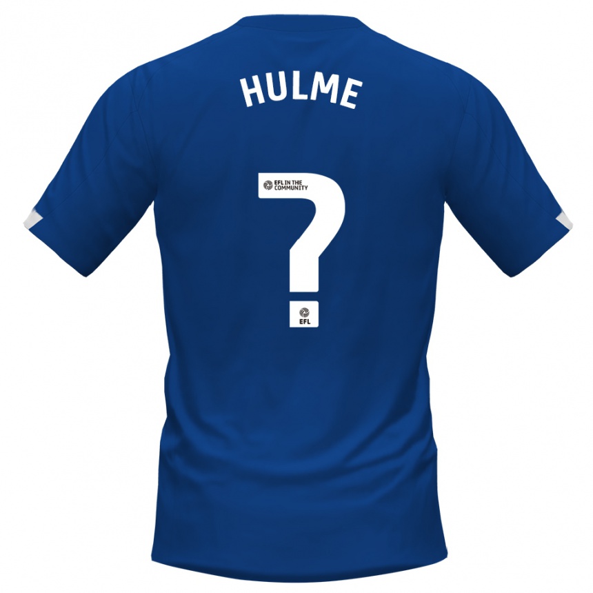 נשים כדורגל Hayley Hulme #0 כחול לבן ג'רזי ביתית 2025/26