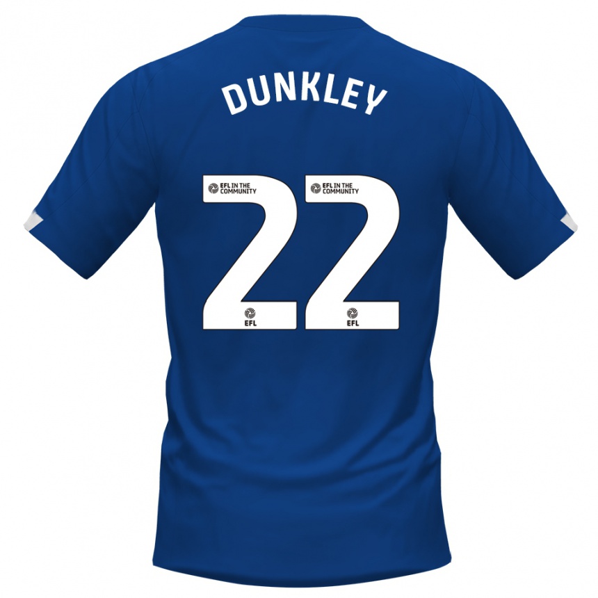 נשים כדורגל צ׳יי דאנקלי #22 כחול לבן ג'רזי ביתית 2025/26