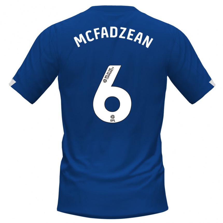 נשים כדורגל קייל מק'פדזין #6 כחול לבן ג'רזי ביתית 2025/26