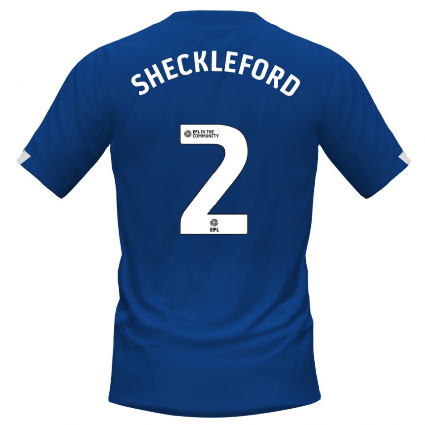 נשים כדורגל ריהים שקלפורד #2 כחול לבן ג'רזי ביתית 2025/26