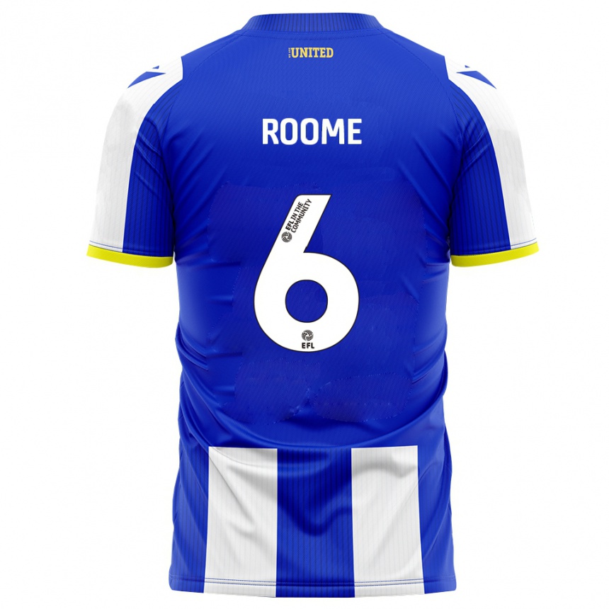 נשים כדורגל Tahlia Roome #6 כחול לבן ג'רזי ביתית 2025/26