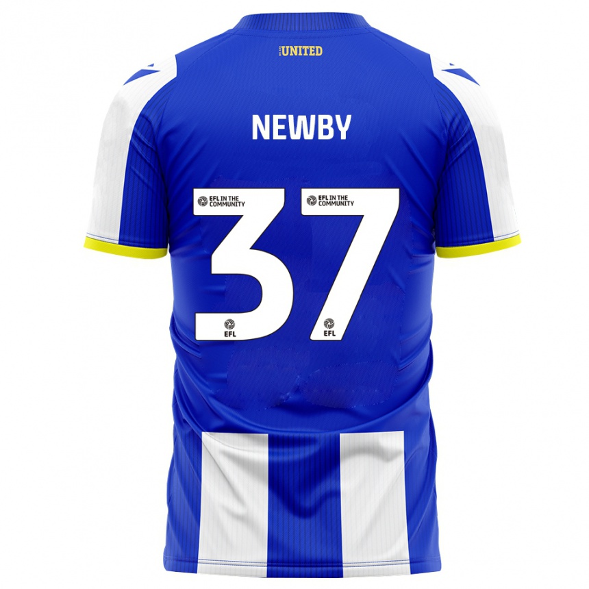 נשים כדורגל אלפי ניובי #37 כחול לבן ג'רזי ביתית 2025/26