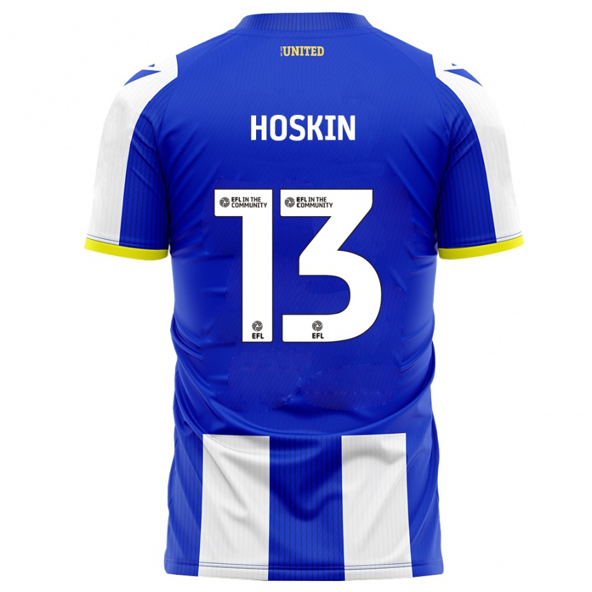נשים כדורגל Owen Hoskin #13 כחול לבן ג'רזי ביתית 2025/26