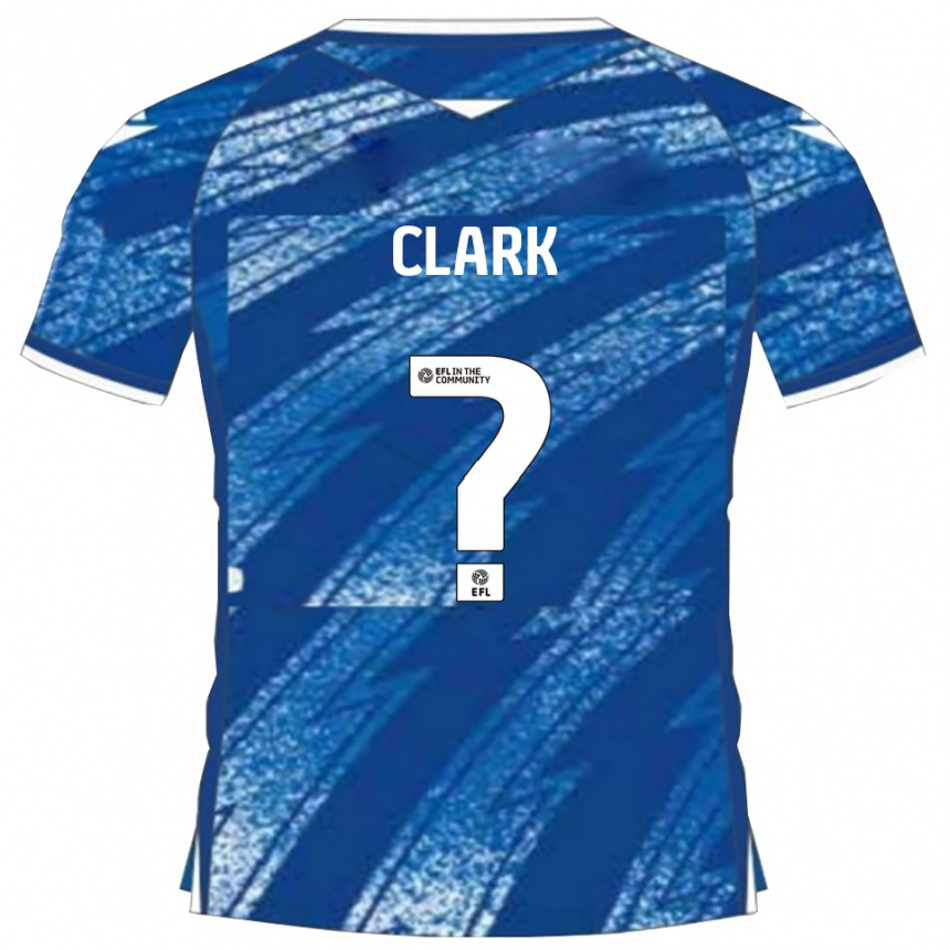 נשים כדורגל Ben Clark #0 כחול לבן ג'רזי ביתית 2025/26