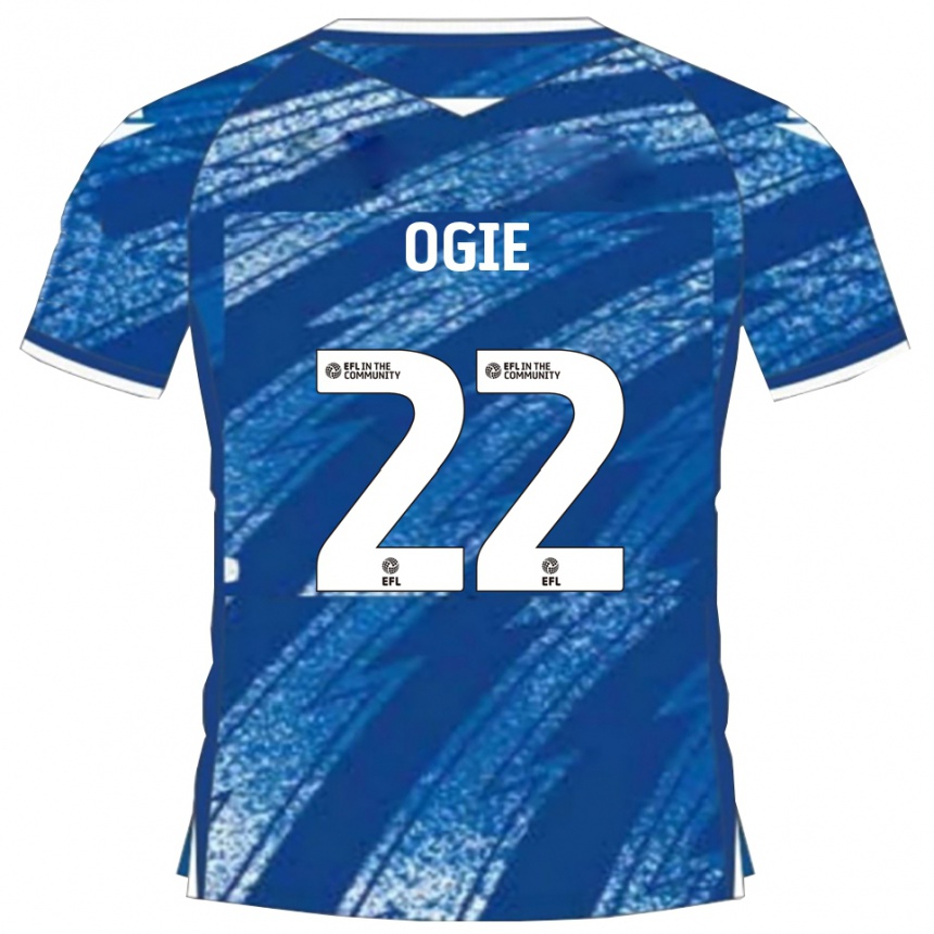 נשים כדורגל שאדרך אוגי #22 כחול לבן ג'רזי ביתית 2025/26