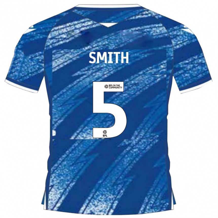 נשים כדורגל Andy Smith #5 כחול לבן ג'רזי ביתית 2025/26