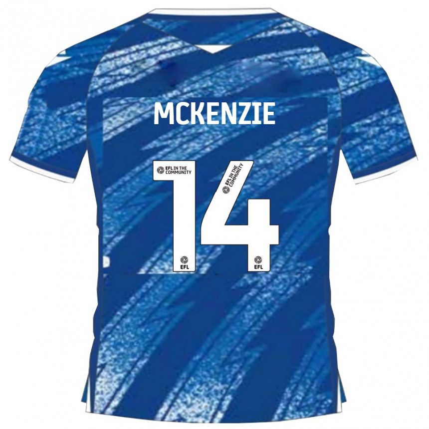 נשים כדורגל רובי מקנזי #14 כחול לבן ג'רזי ביתית 2025/26