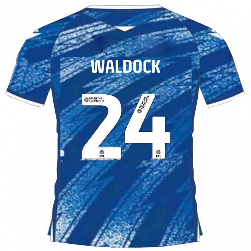 נשים כדורגל הארי וואלדוק #24 כחול לבן ג'רזי ביתית 2025/26