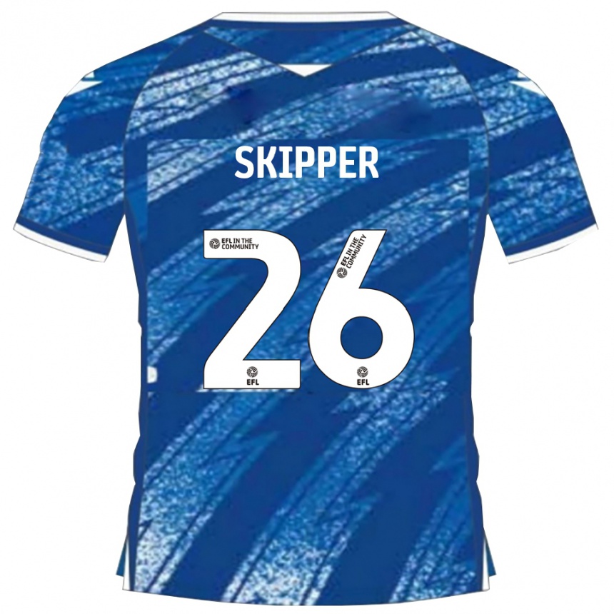 נשים כדורגל סטנלי סקיפר #26 כחול לבן ג'רזי ביתית 2025/26