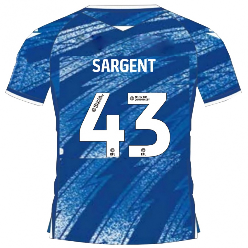 נשים כדורגל Stan Sargent #43 כחול לבן ג'רזי ביתית 2025/26