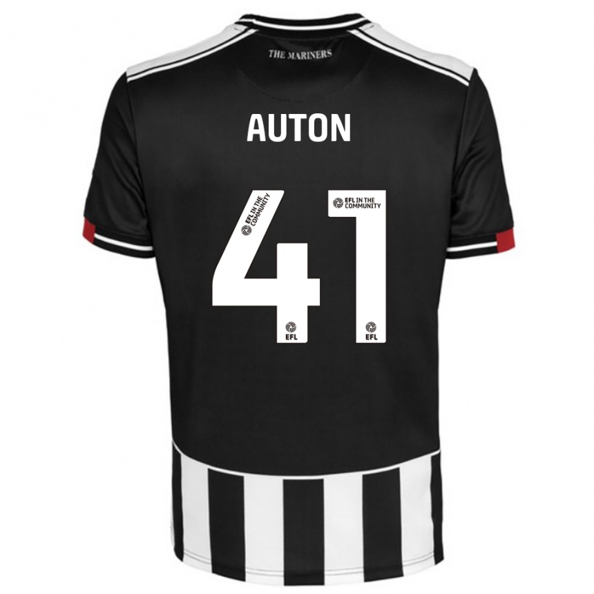 נשים כדורגל Sebastian Auton #41 שחור לבן אדום ג'רזי ביתית 2025/26